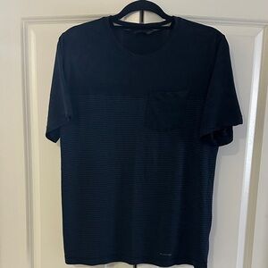 The North Face Flash Dry Navy Striped Pocket Tee